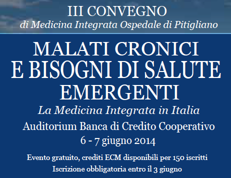  III Convegno del Centro di Medicina Integrata dell’ospedale di Pitigliano, ECM per i primi 150 iscritti, iscrizione gratuita