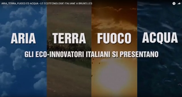 ARIA, TERRA, FUOCO ED ACQUA – LE ECOTECNOLOGIE ITALIANE A BRUXELLES