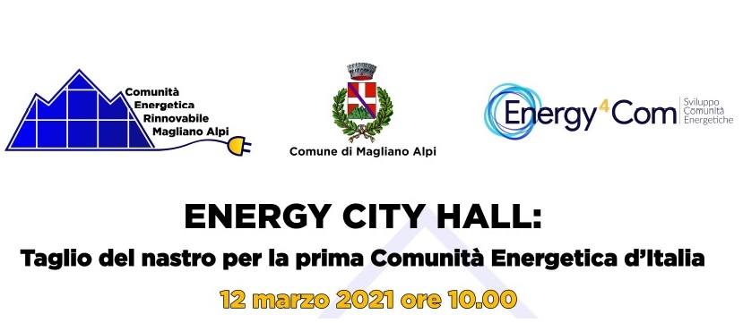  Taglio del nastro della prima comunità energetica in Italia!