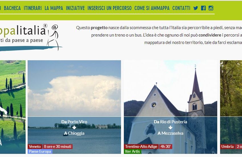  “Ammappa l’Italia”, la guida collettiva dei cammini a piedi di Italia che Cambia