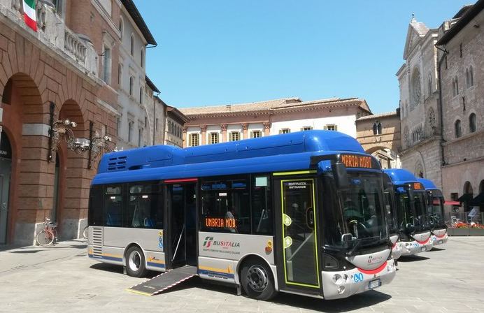  Sindaco di Foligno descrive i nuovi bus elettrici in servizio