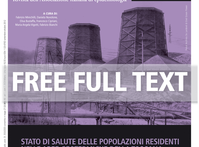  Stato di salute delle popolazioni residenti nelle aree geotermiche della Toscana