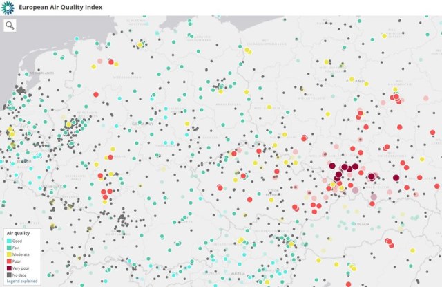  Inquinamento atmosferico in UE: arriva anche la mappa interattiva con l’assenza dell’Italia