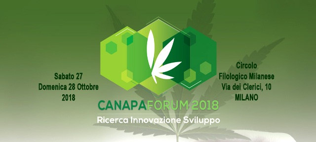  Canapa Forum 2018: le applicazioni della canapa il 27 e 28 ottobre a Milano
