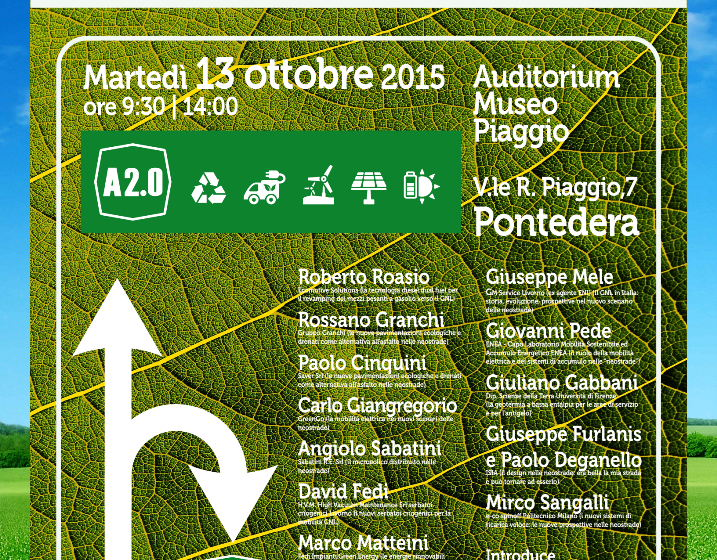  Dalle Autostrade alle Neostrade – Convegno nazionale il 13/10/15: Autostrade senza gasolio si può!
