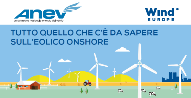  “Tutto quello che c’è da sapere sull’eolico onshore”: la nuova infografica di ANEV e WIND EUROPE