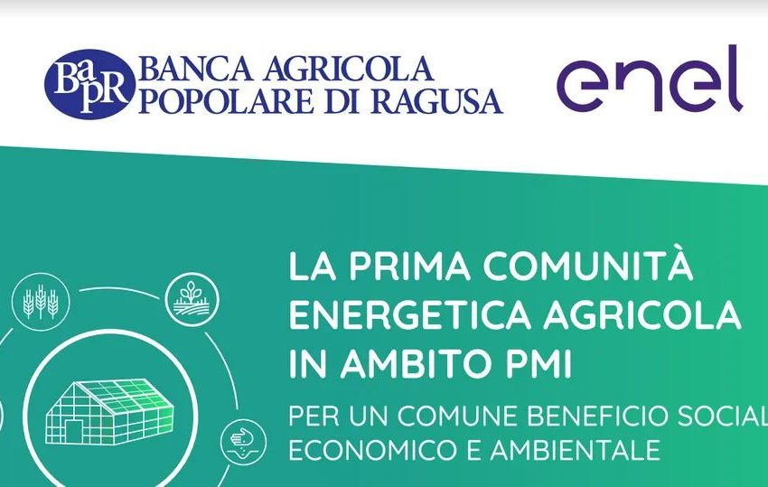 Comunità energetiche: a Ragusa la prima agricola