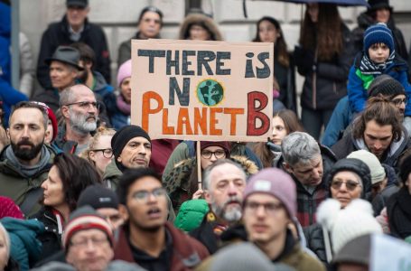 manifestazione e marcia per il clima