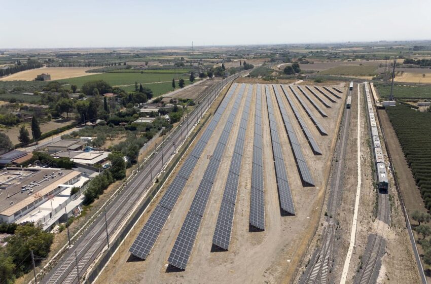  A Foggia il fotovoltaico fa viaggiare i treni