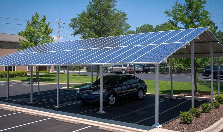  Il parcheggio che produce energia (e protegge le auto)